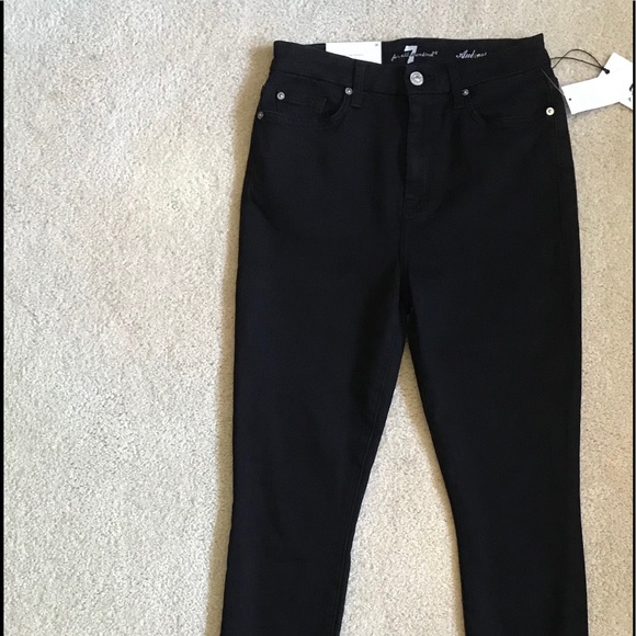 Aubrey Super High Waist Jeans-7 For All Mankind - Picture 5 of 8